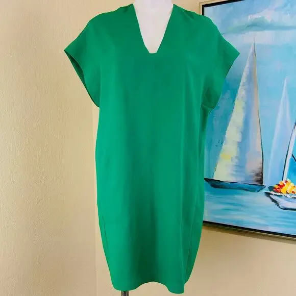 Vince. Dress/tunic Above knee Pop-over V-neck Drop sleeves pockets size s - Picture 2 of 9